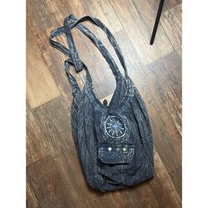 Earth Divas Bag Tote Boho Hippie Festival Retro 70s  Cotton Handmade Purse